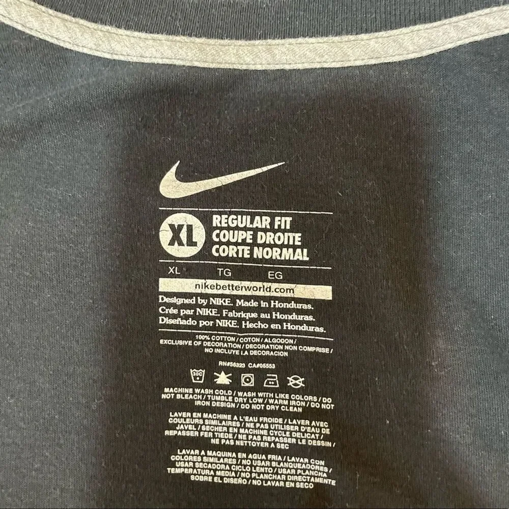 Nike Air All The Hype T shirt Black Short Sleeves XL tee